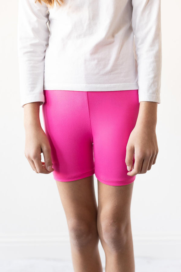 hot-pink-twirl-shorts Mila & Rose - Sophia's StyleTwirl Shorts-1